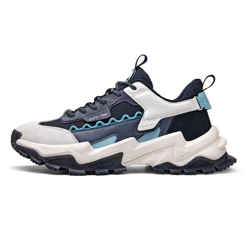 Fashion mesh stitching casual shoes