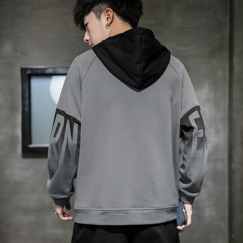 Men's New Autumn Hooded Loose Long Sleeve Top Sweatshirt