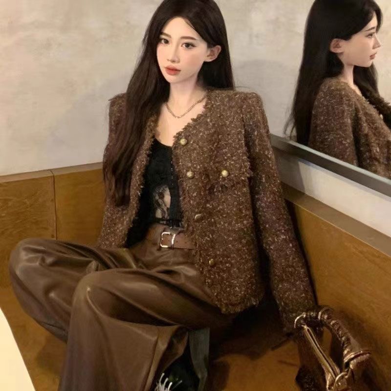 Polyester Women's Tassel Short Cardigan Top