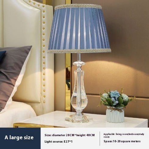 Fashionable Crystal Dimming Remote Control Desk Lamp Lighting