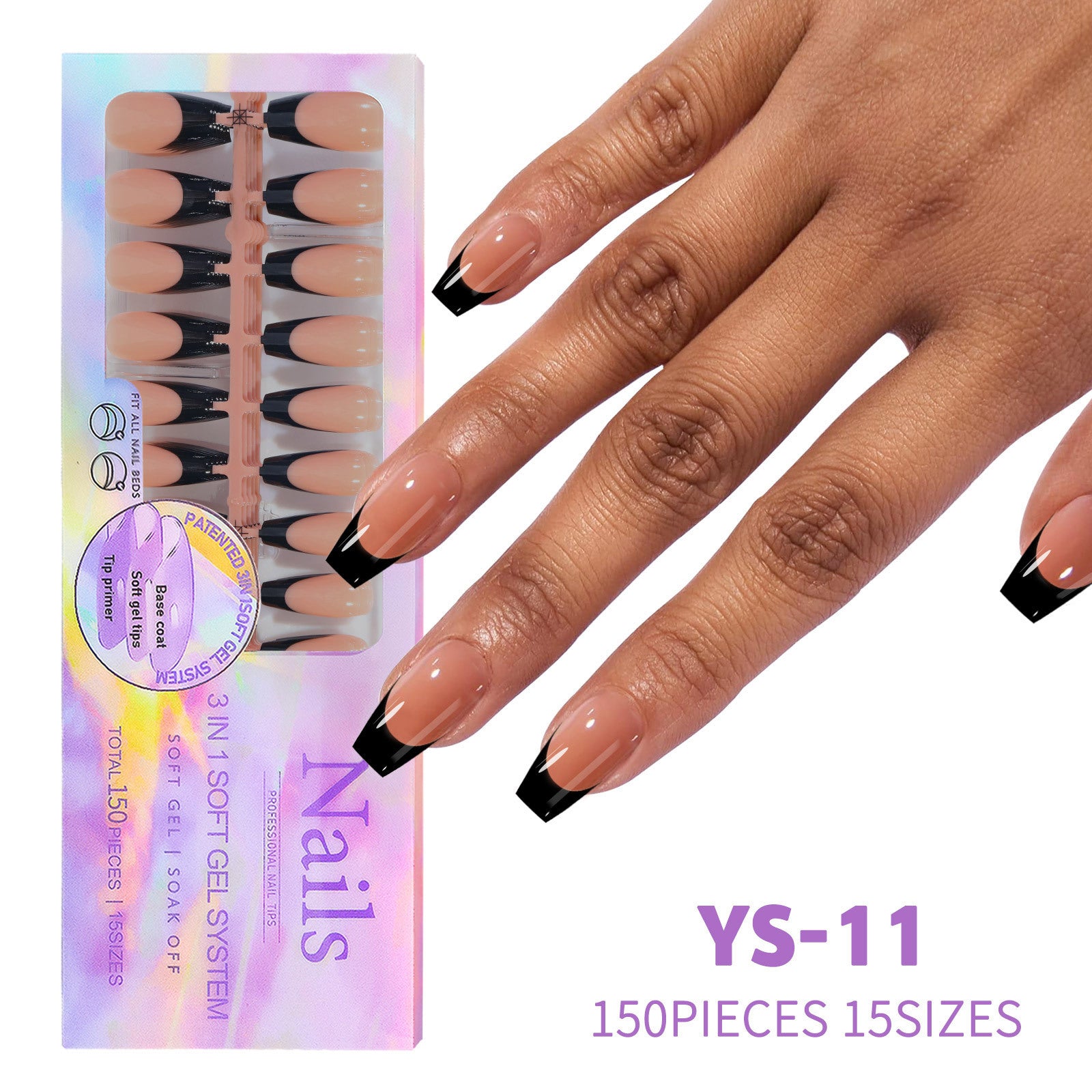 Nail Coffee Black New Seamless Wear Nail Removable Nail Beauty Nail Patch
