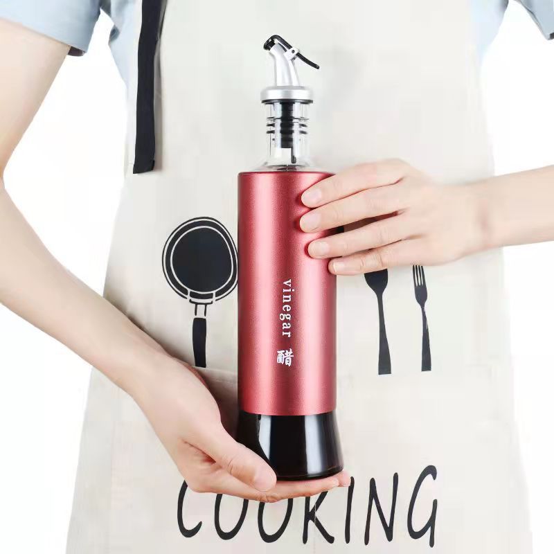 Kitchen Glass Oil Bottle Leak-proof Seasoning Storage Bottle