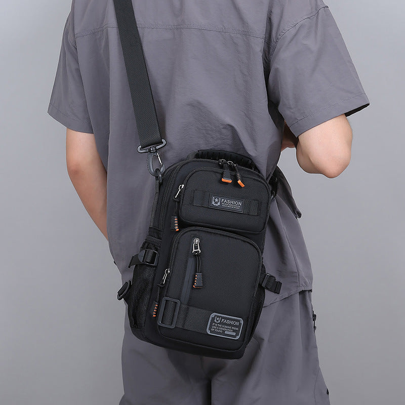 Men's Chest Bag Large Capacity Personalized Trendy Portable Shoulder