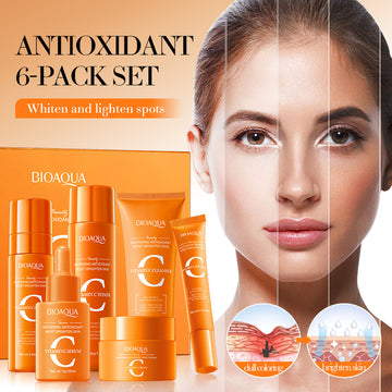 Vitamin C Whitening Six-piece Anti-oxidation Moisturizing Skin Care Gift Box
