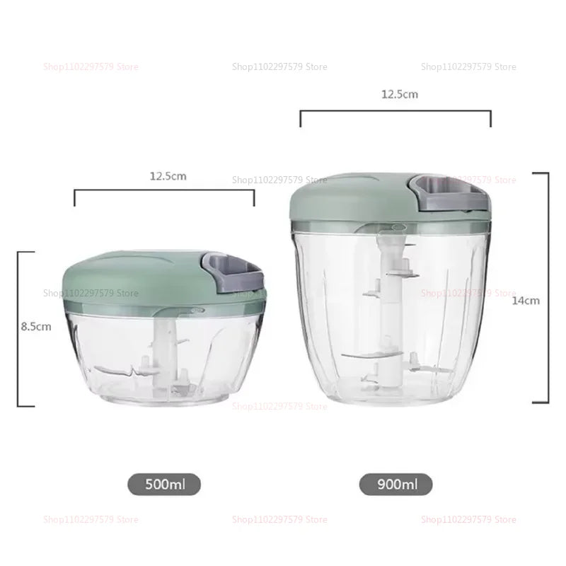 Manual Garlic Chopper Meat Mincer Hand Pull Press Crusher Multifunctional Vegetable Chili Onion Cutter Kitchen Accessories