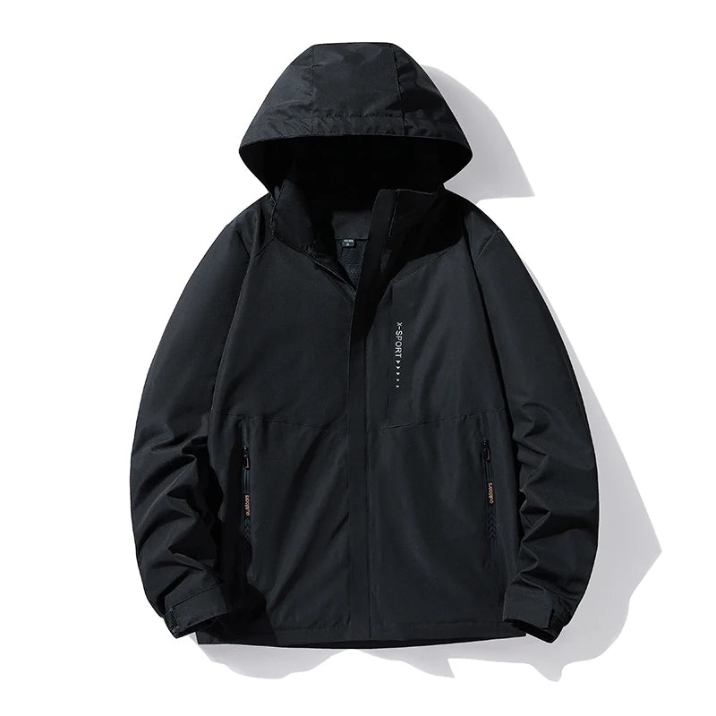 Running Jacket Men Hooded Waterproof Outdoor Jogging Man Windproof Coat Camouflage Gym Women Clothing Breathable Hiking Jackets