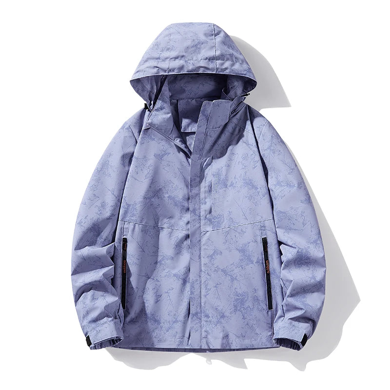 Running Jacket Men Hooded Waterproof Outdoor Jogging Man Windproof Coat Camouflage Gym Women Clothing Breathable Hiking Jackets