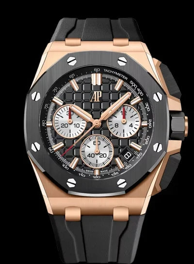 Men's 904L Stainless Steel Quartz Movement Watch in 42mm Crafted with Audemarses Piguetes Inspiration