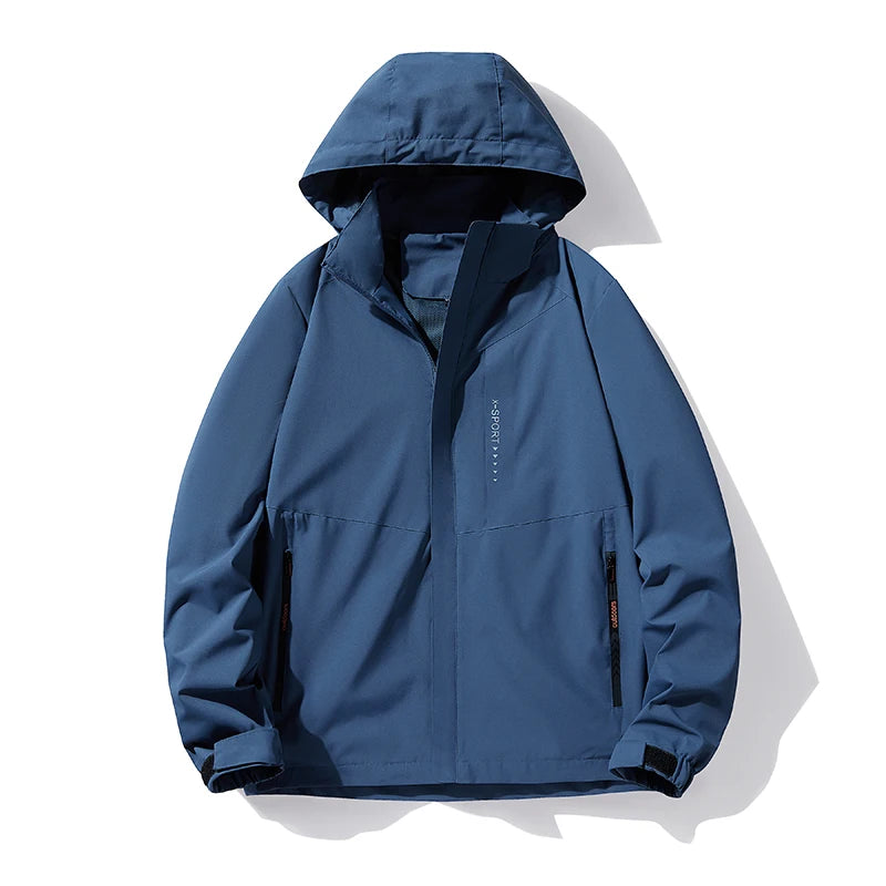 Running Jacket Men Hooded Waterproof Outdoor Jogging Man Windproof Coat Camouflage Gym Women Clothing Breathable Hiking Jackets