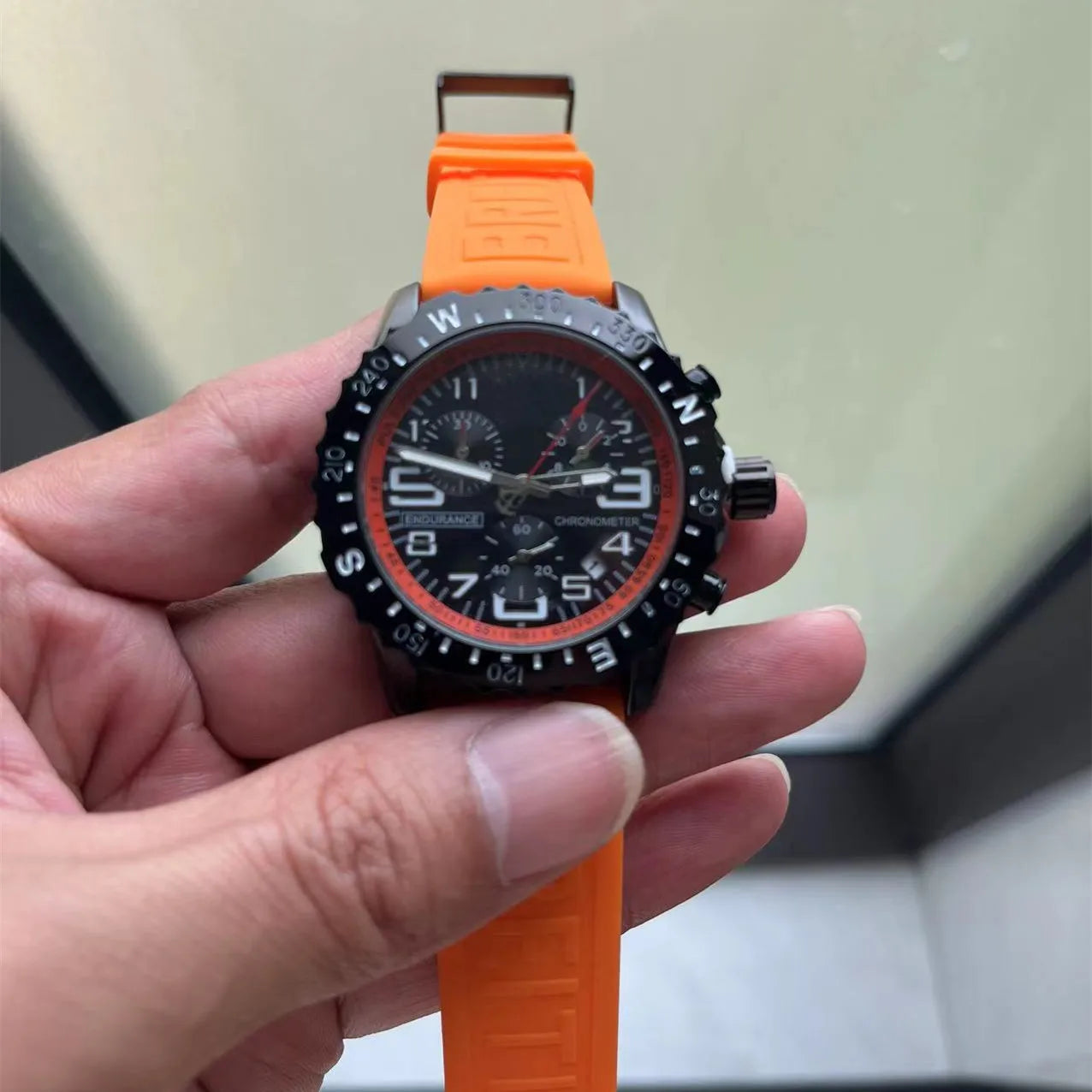 Luxury Men's Pro Avenger Chronograph Watch Automatic Date Multifunctional Three Eye Six Needle Business Sports Wrist Timepiece