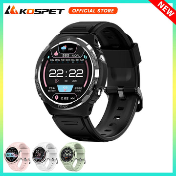 2025 Original KOSPET TANK S1 Military Smart Watch For Men Women AMOLED IP69K 5ATM Waterproof 60 Days Long Battery Bluetooth Call