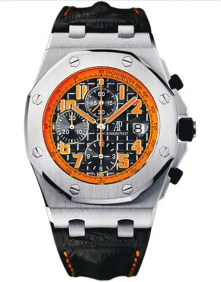 Men's 904L Stainless Steel Quartz Movement Watch in 42mm Crafted with Audemarses Piguetes Inspiration