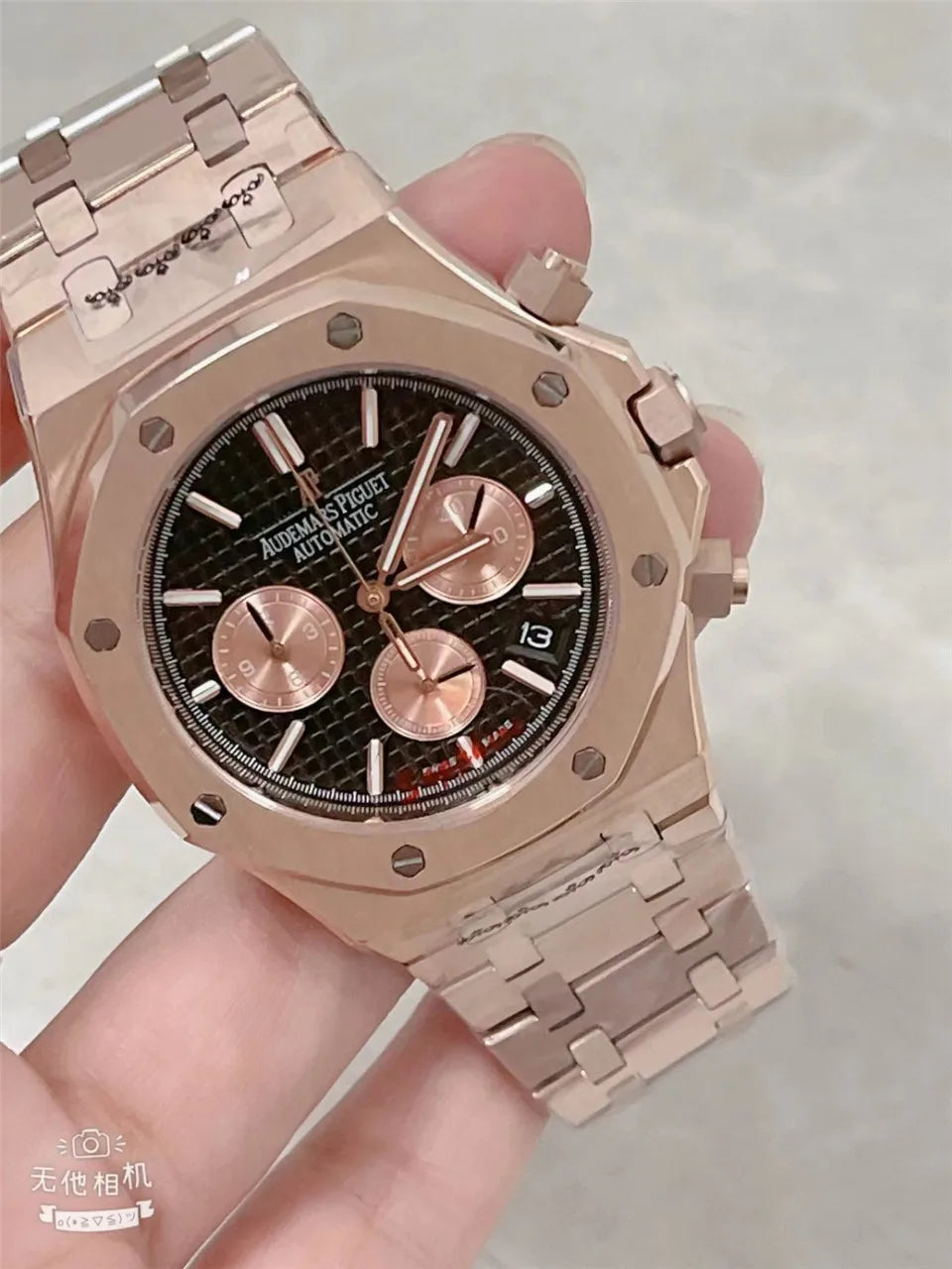 Men's 904L Stainless Steel Quartz Watch in 42mm watchcase Inspired By Audemarses Piguetes Heritage of Precision