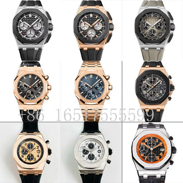 Men's 904L Stainless Steel Quartz Movement Watch in 42mm Crafted with Audemarses Piguetes Inspiration