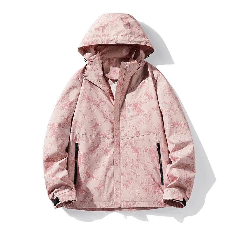 Running Jacket Men Hooded Waterproof Outdoor Jogging Man Windproof Coat Camouflage Gym Women Clothing Breathable Hiking Jackets