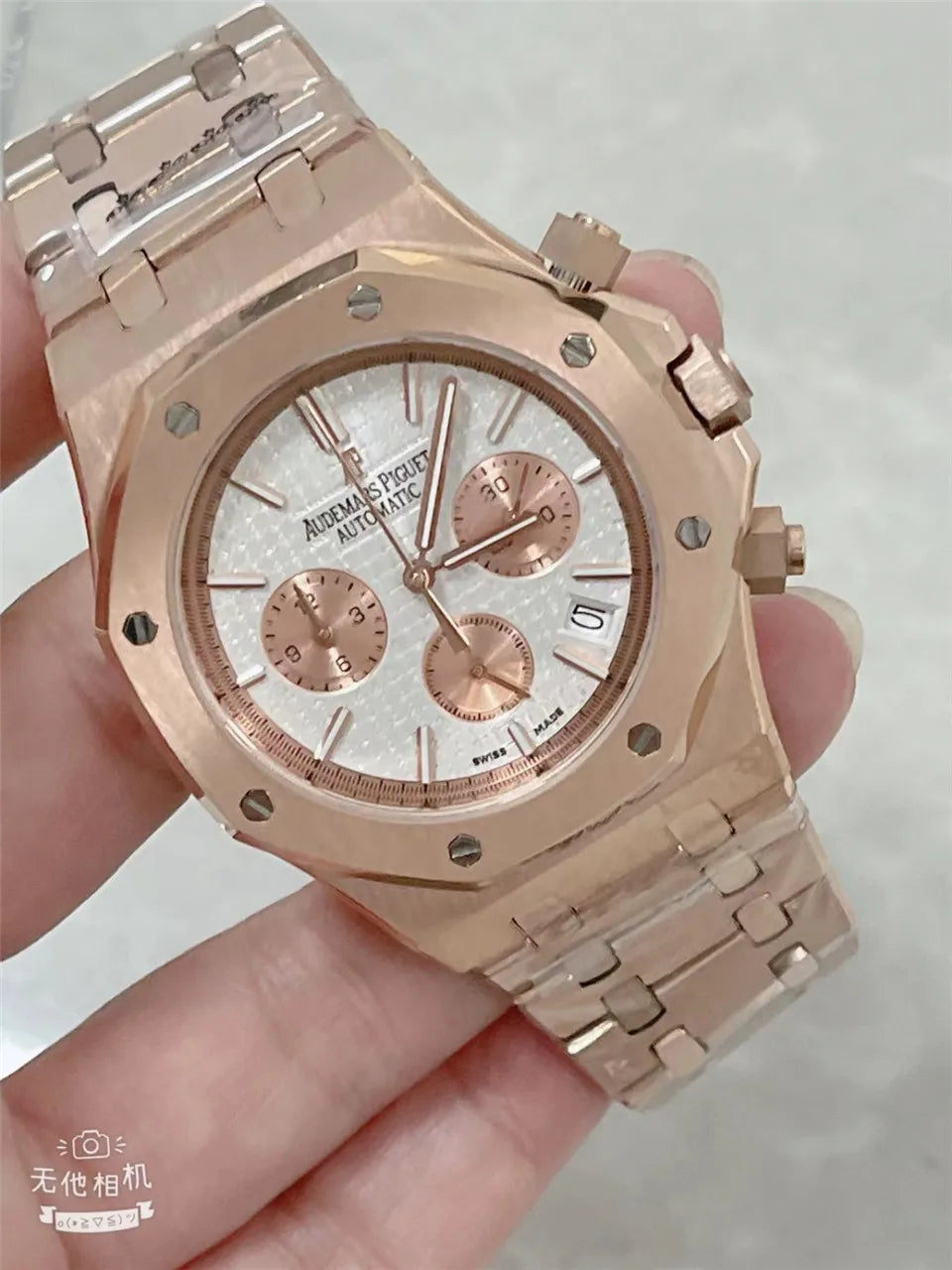 Men's 904L Stainless Steel Quartz Watch in 42mm watchcase Inspired By Audemarses Piguetes Heritage of Precision