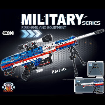 Shootable Chinese Building Blocks Patriotic Barrett Sniper Rifle Boy Assembly Toy