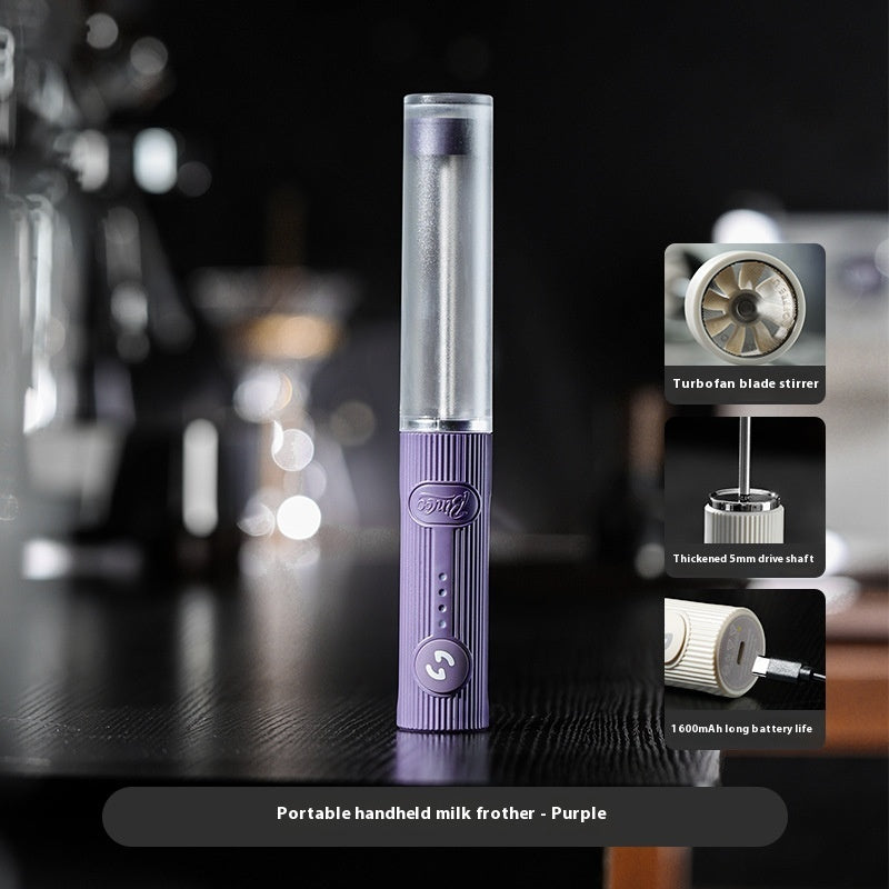 Coffee Frothing Pitcher Portable Milk Frother Electric Handheld