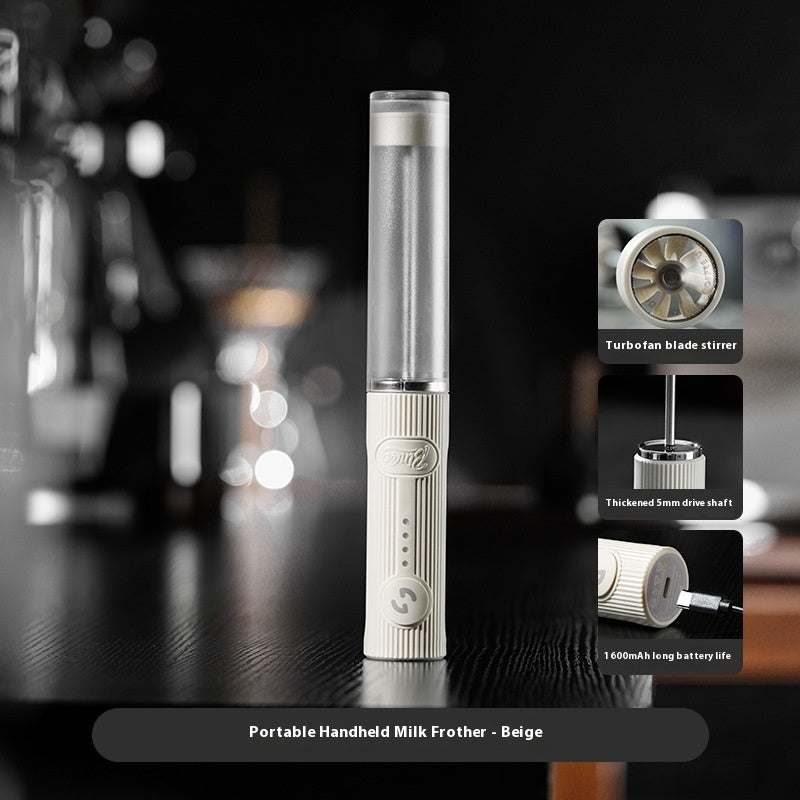 Coffee Frothing Pitcher Portable Milk Frother Electric Handheld