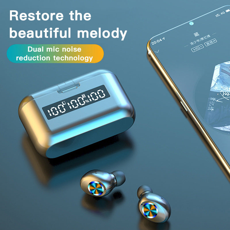 In-ear Bluetooth Headset Touch Three True Battery Display