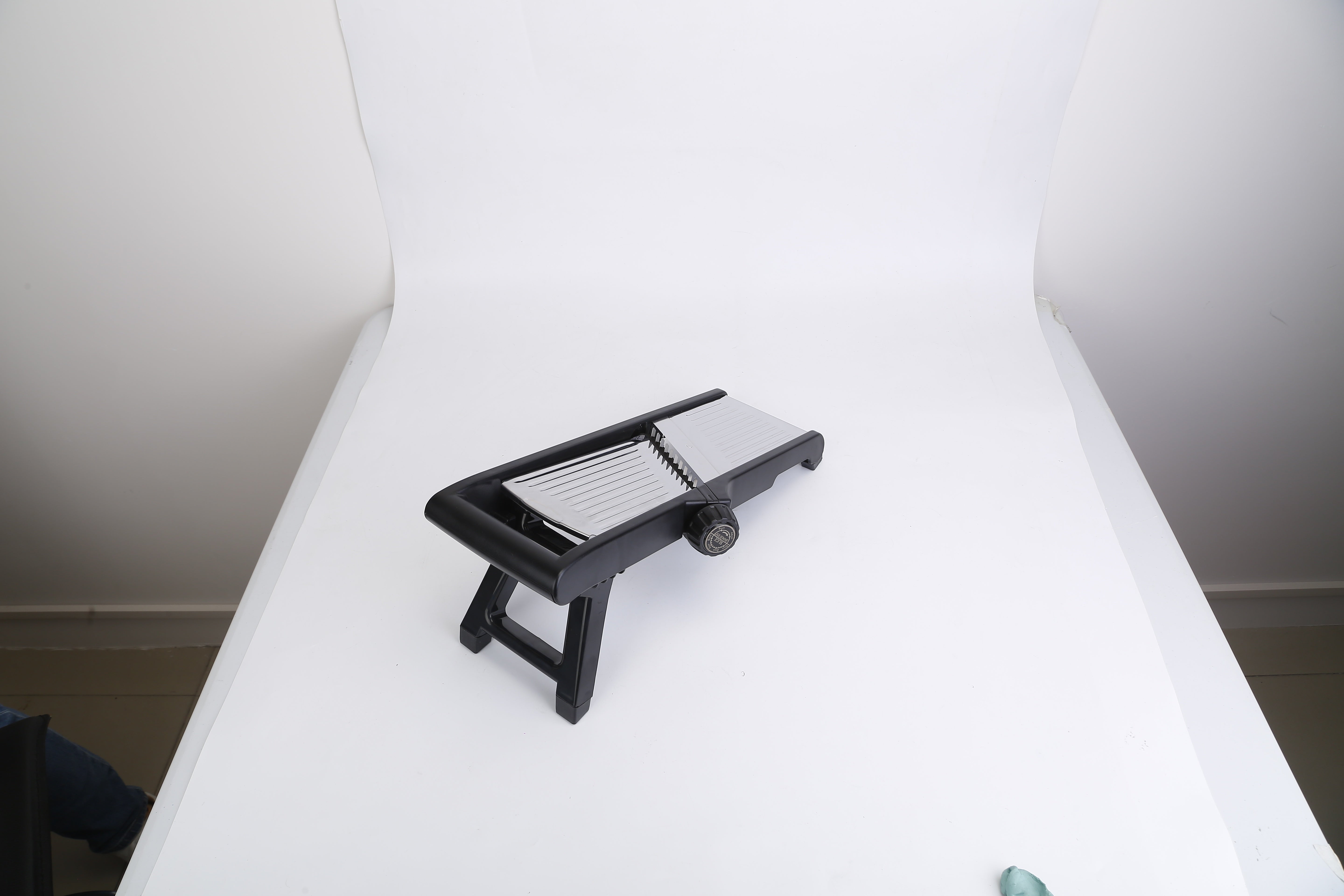 1Pc Mandoline Food Slicer Stainless Steel Food Cutter Vegetable Fruit Chopper Grater Peeler Kitchen Julienne Slicer With 5 Adjustable Blades Food Holder