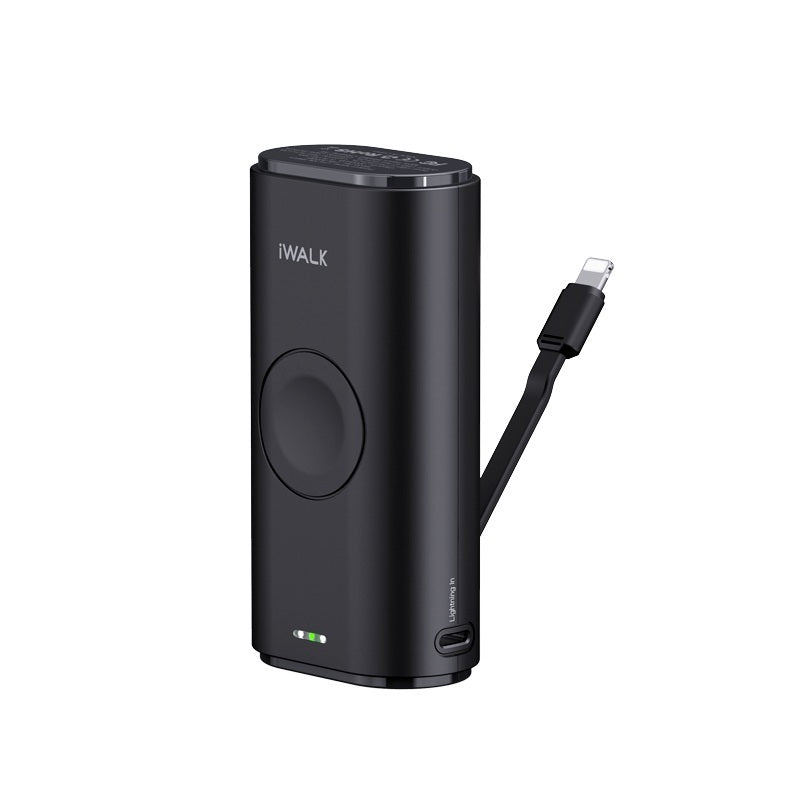 Portable Magnetic Wireless Charging Mobile Power Supply With Cable