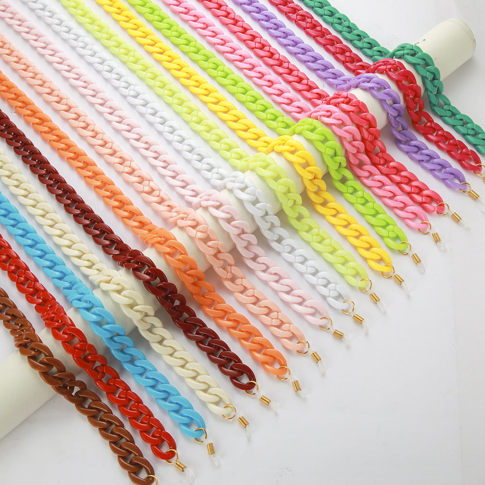 Acrylic Colorful Sunglasses Anti-drop Chain