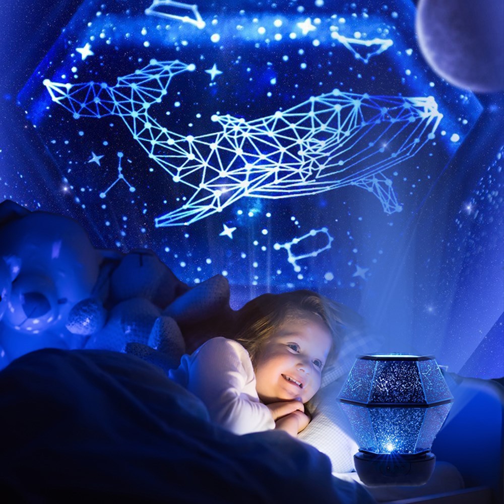 Starry Sky Light Projector Children's Room Birthday Gift Girl Romantic Rotating Starry Bedroom Atmosphere Night Light