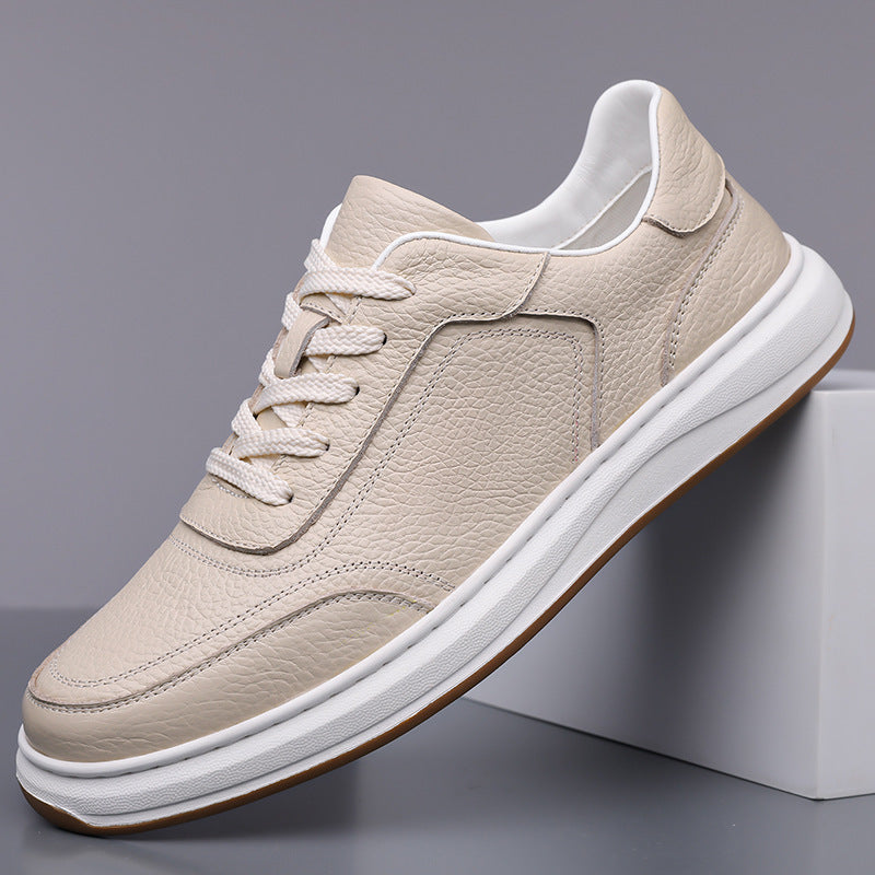 Casual Soft Leather Soft Bottom Men's Sneakers
