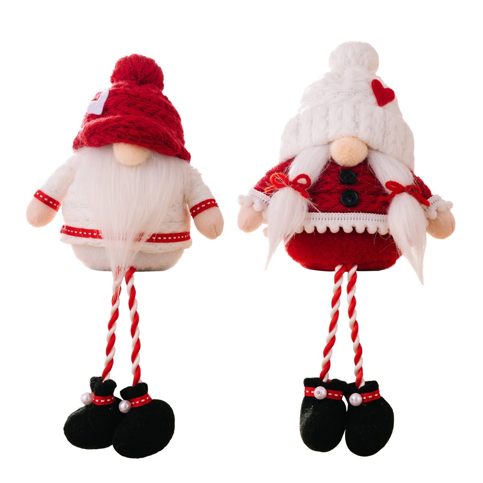 Faceless Doll Hanging Leg Ornaments Christmas Love