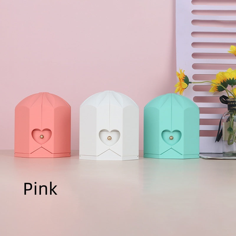 Creative Double Open Rose Gift Box Drawer Jewelry Box