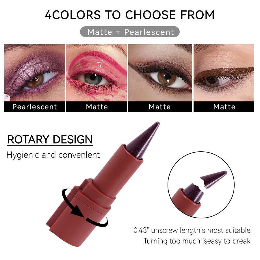 2-in-1 Eyeliner Lipstick 4 Colors Waterproof And Durable