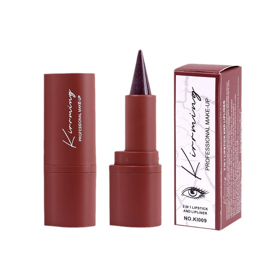 2-in-1 Eyeliner Lipstick 4 Colors Waterproof And Durable