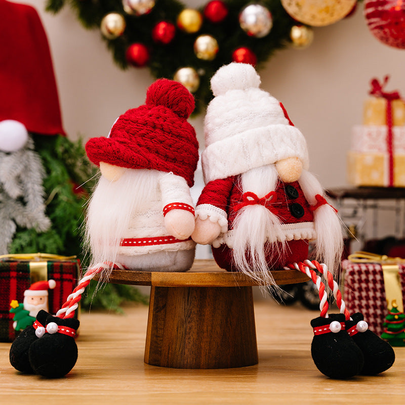Faceless Doll Hanging Leg Ornaments Christmas Love