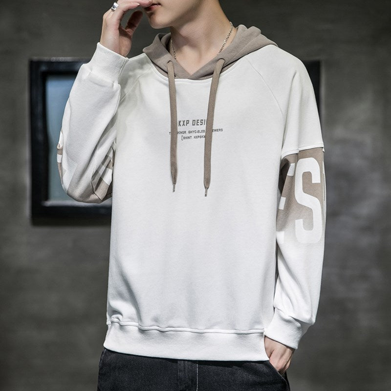 Men's New Autumn Hooded Loose Long Sleeve Top Sweatshirt