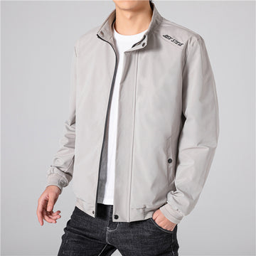 Men's Shirt Stand Collar Large Size Loose Youth Jacket