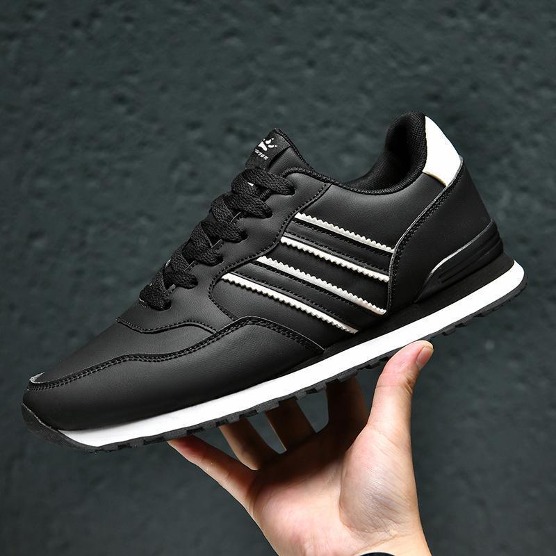 Leather Men's Casual And Lightweight Running Sports Shoes