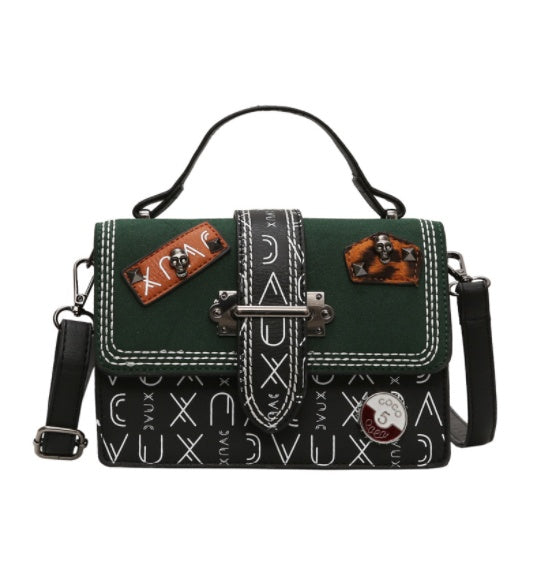 Versatile Ins Messenger  Badge Fashion Hand Small Square Bag