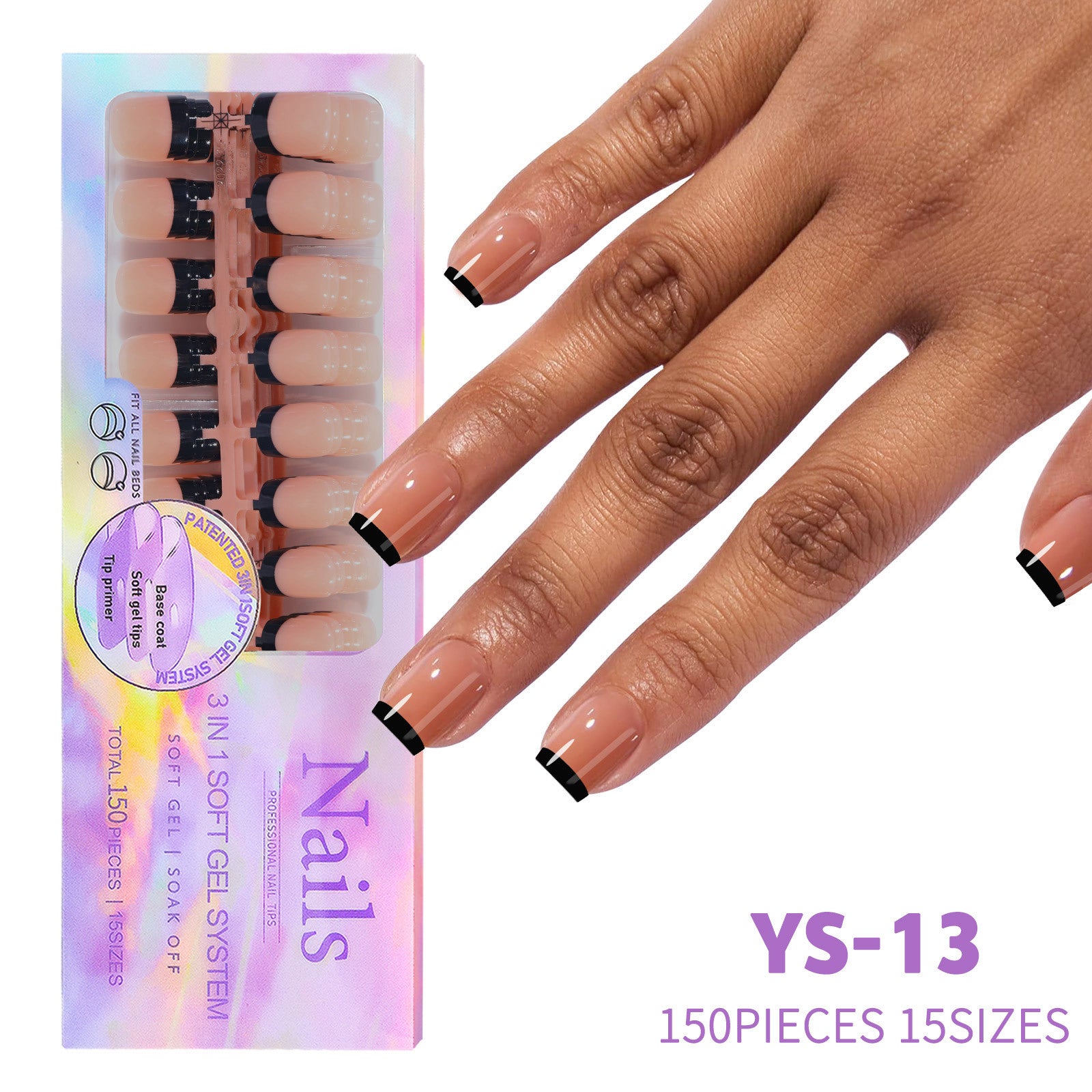 Nail Coffee Black New Seamless Wear Nail Removable Nail Beauty Nail Patch