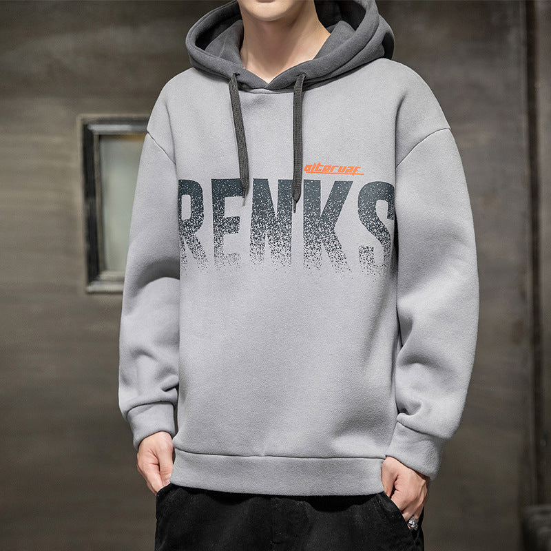 Men's Hooded Long Sleeve Sweatshirt Jacket