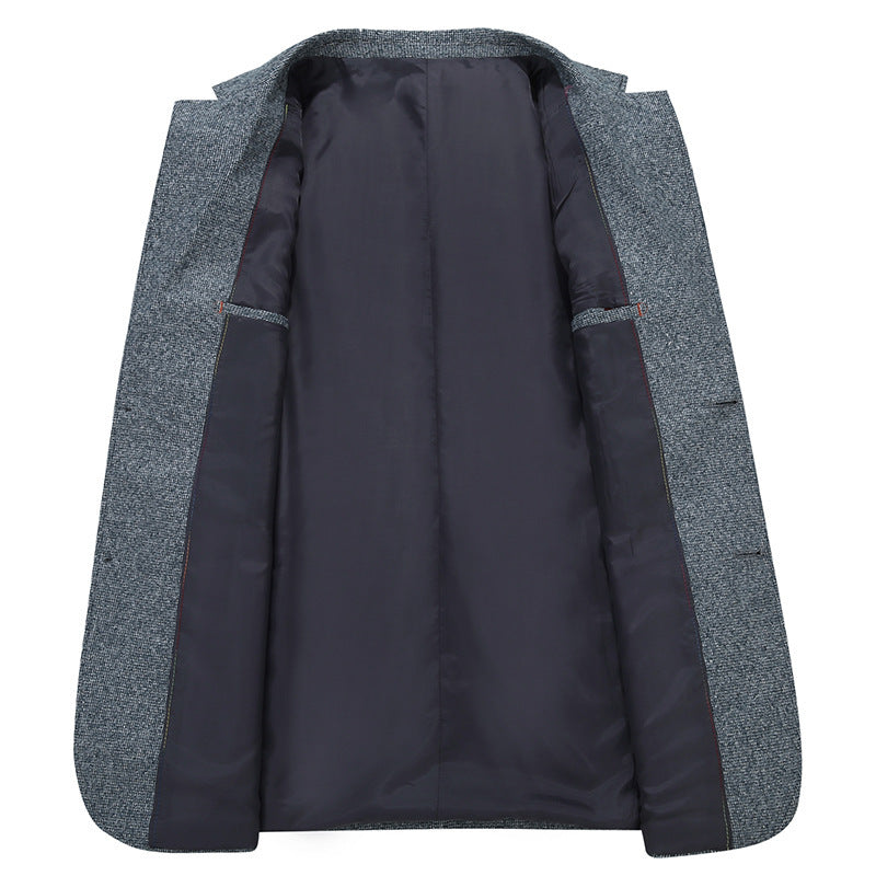 Men's Knitting Suit Casual Nylon Coat