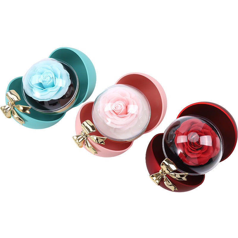 Spherical Bowknot Magnetic Necklace Jewelry Box