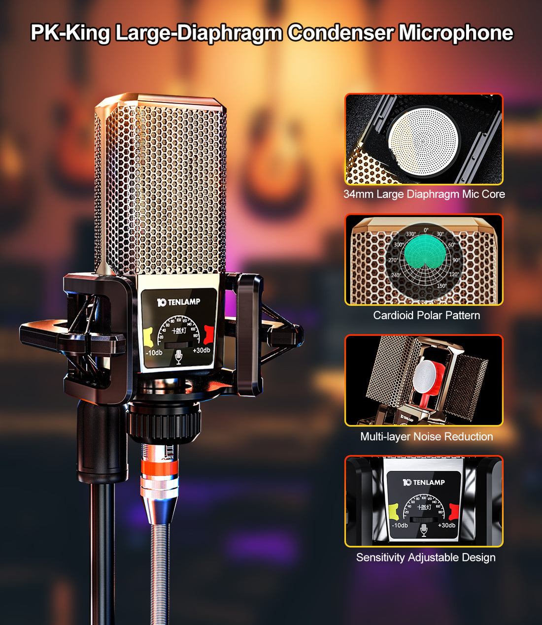 G3pro Live Broadcast Sound Card Microphone