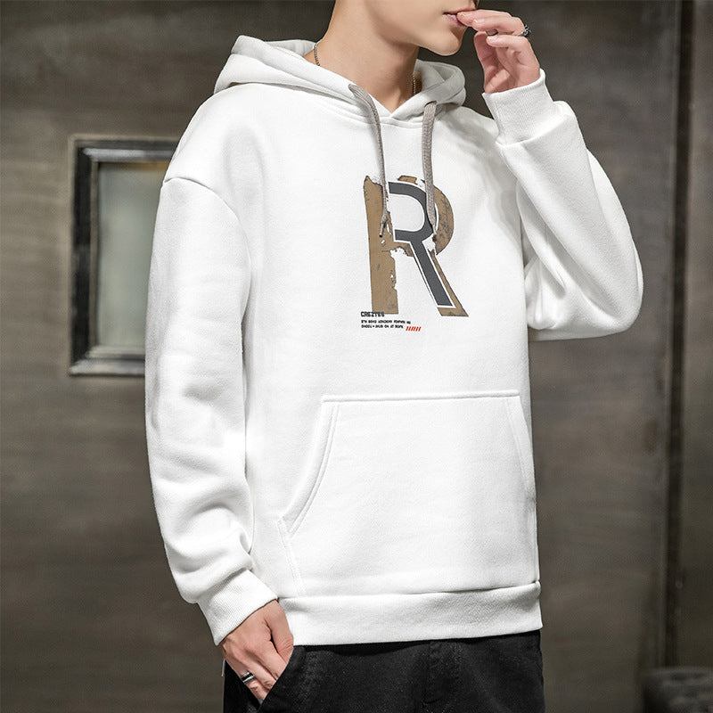 Men's Hooded Long Sleeve Sweatshirt Jacket