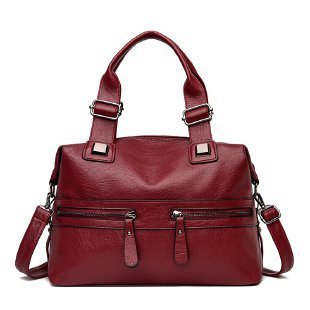 Simple Soft Leather Portable Casual One-shoulder Messenger Bag