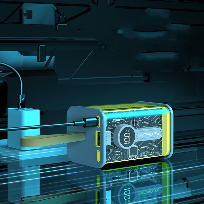 Transparent Mechanical Armor Industrial Punk Wind Power Bank