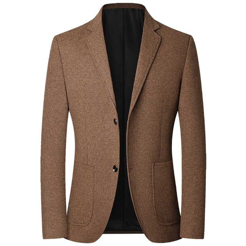 Men's Knitting Suit Casual Nylon Coat
