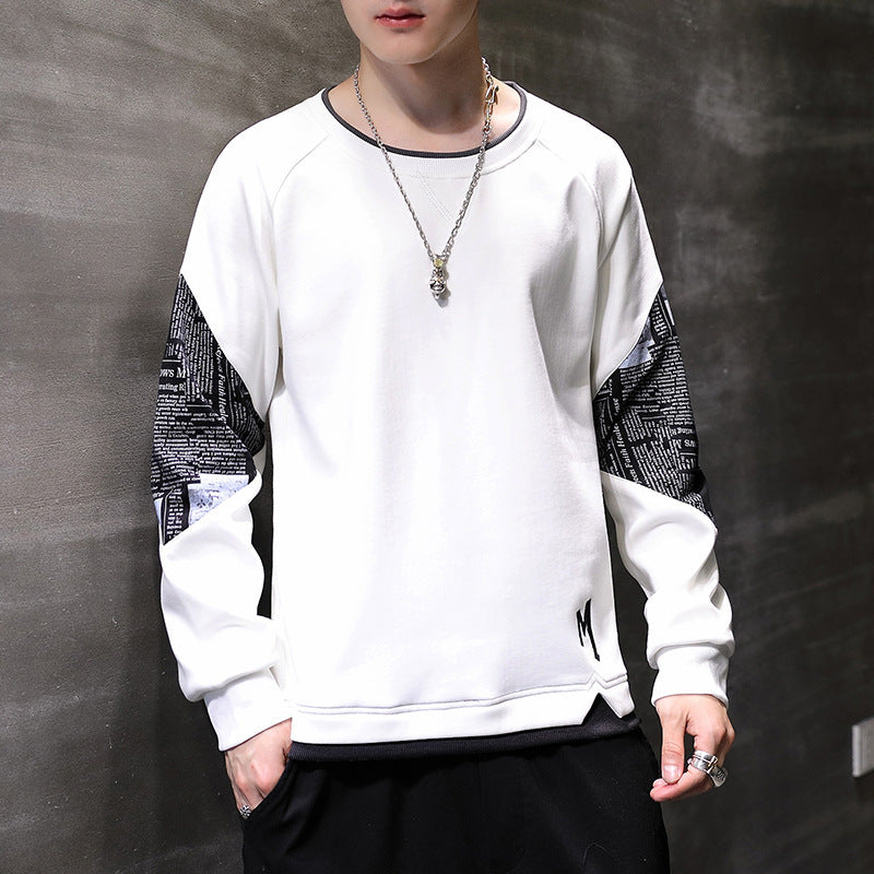 Men's Korean-style Trendy Handsome Loose Top Wear Middle School Casual Sweatshirt