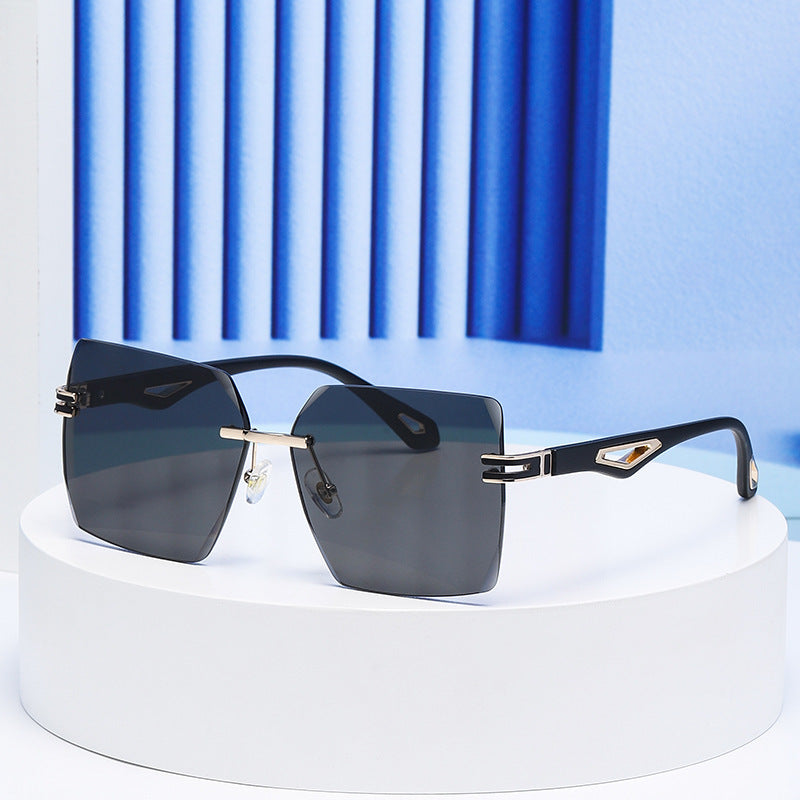 European And American Frameless Trimming Sunglasses Fashion