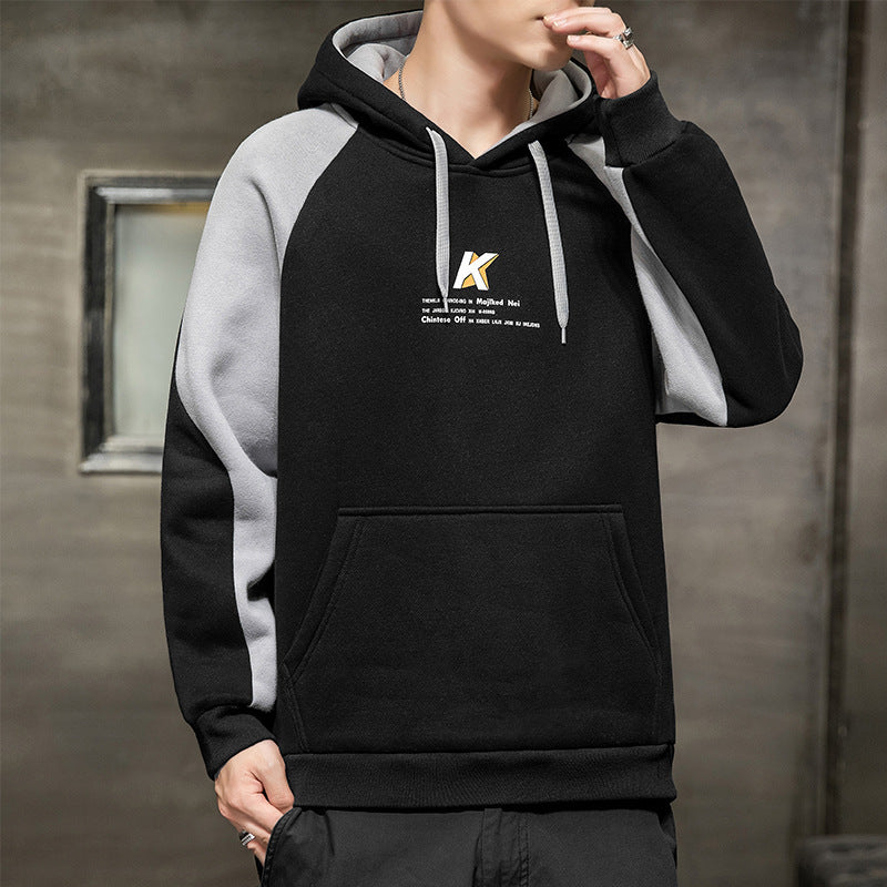 Men's Hooded Long Sleeve Sweatshirt Jacket
